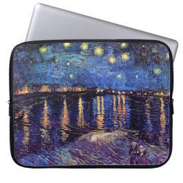 Starry night over Rhone by Van Gogh Laptopschutzhülle