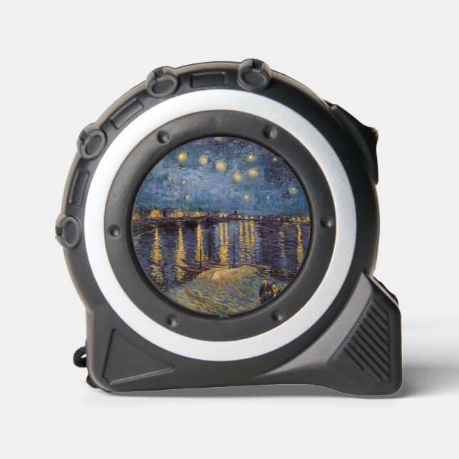 Starry Night Over Rhone River von Vincent Van Gogh Maßband (Vorderseite)