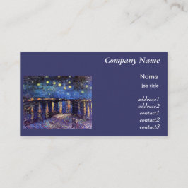 Starry Night over Rhone, Vincent Van Gogh Visitenkarte