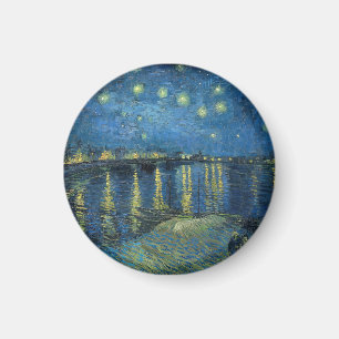Starry Night Over the Rhone (1888) Vincent van Gog Magnet