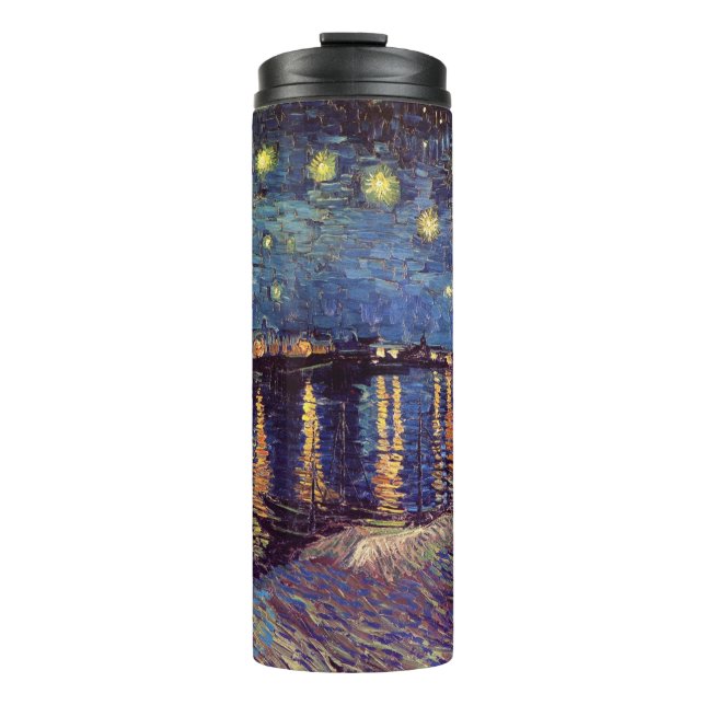 Starry Night Over the Rhone by Vincent van Gogh Thermosbecher (Vorderseite)
