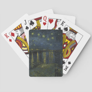 Starry Night Over the Rhône, Ölgemälde Van Gogh Spielkarten