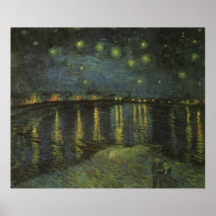 Starry Night Over the Rhone PostBeeinont Poster