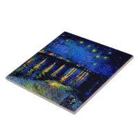 Starry Night Over the Rhone Van Gogh Fine Art