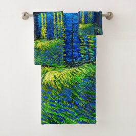 Starry Night Over the Rhone von Vincent Van Gogh Badhandtuch Set