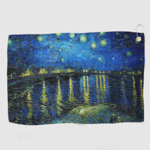 Starry Night Over the Rhone von Vincent Van Gogh Golfhandtuch