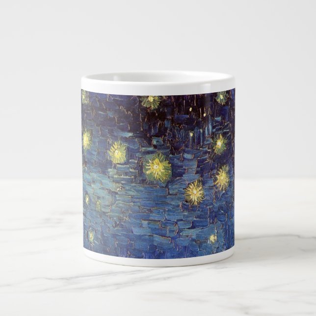 Starry Night Over the Rhone von Vincent van Gogh Jumbo-Tasse (Vorderseite)