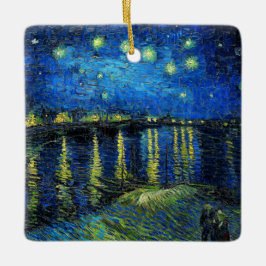 Starry Night Over the Rhone von Vincent Van Gogh Keramikornament