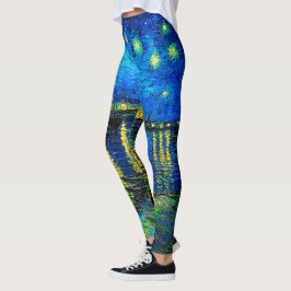 Starry Night Over the Rhone von Vincent Van Gogh Leggings
