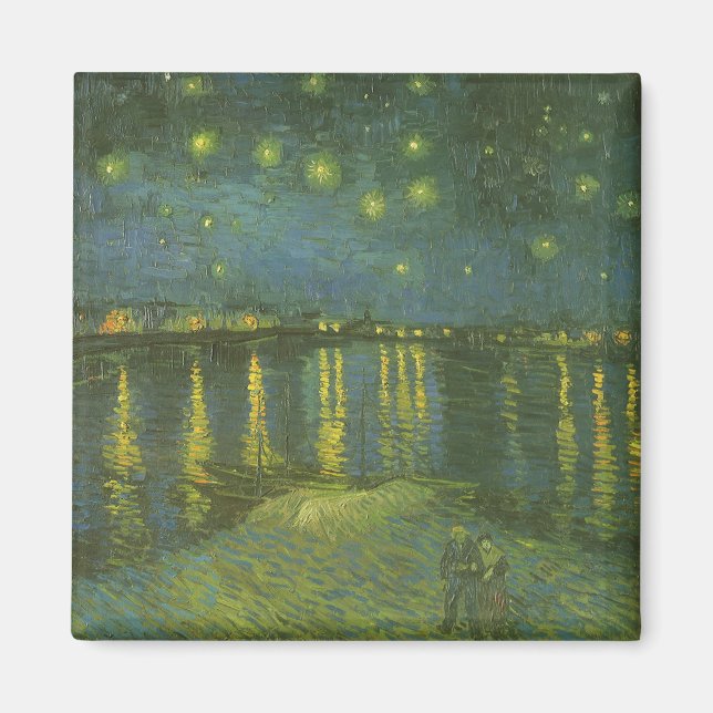 Starry Night Over the Rhone von Vincent van Gogh Magnet (Vorne)