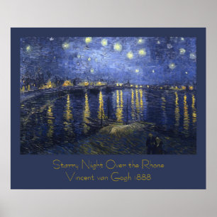 Starry Night Over the Rhone von Vincent van Gogh Poster