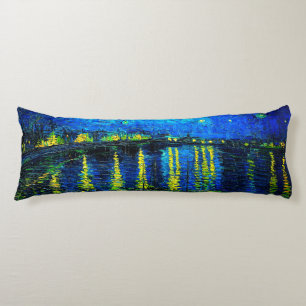 Starry Night Over the Rhone von Vincent Van Gogh Seitenschläferkissen