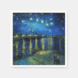 Starry Night Over the Rhone von Vincent Van Gogh Serviette