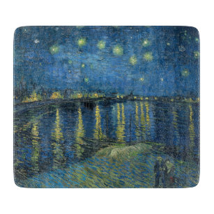 Starry Night Over the River Rhone (von van Gogh) Schneidebrett
