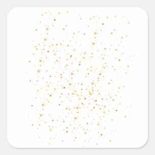 Starry Night Overlays Quadratischer Aufkleber