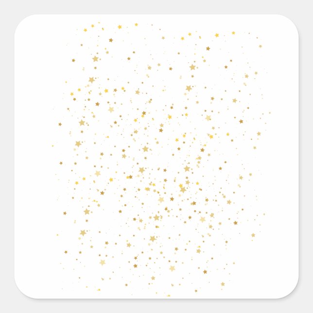 Starry Night Overlays Quadratischer Aufkleber (Vorderseite)