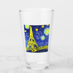 Starry Night Paris Frankreich Glas