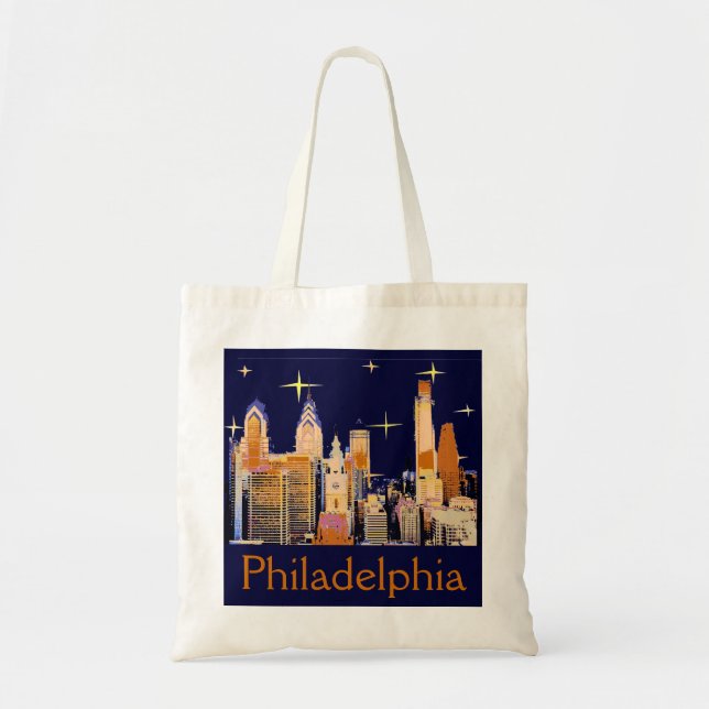 Starry Night Philadelphia Tragetasche (Vorne)