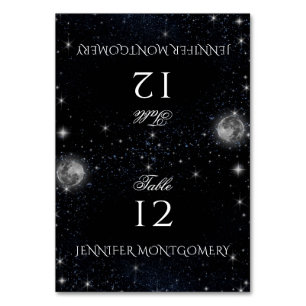Starry Night Platzkarte Tischnummer