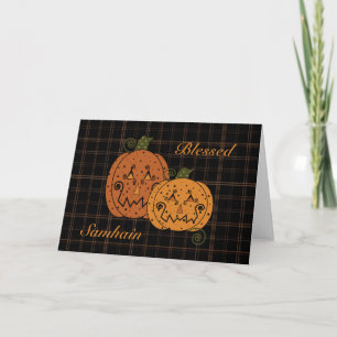 Starry Night Pumpkins Card Karte