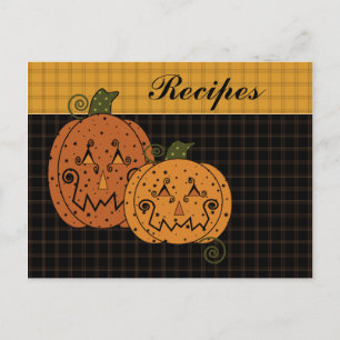 Starry Night Pumpkins Rezept Card Postkarte