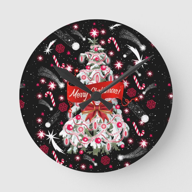 Starry Night Runde Wanduhr (Vorderseite)