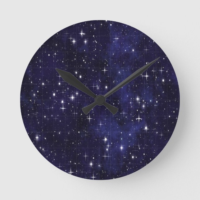 Starry Night Runde Wanduhr (Vorderseite)
