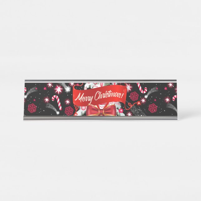 Starry Night Schreibtischnamensplakette (Vorderseite )