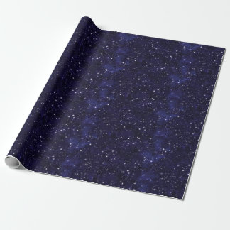 Starry Night Sky Grid Geschenkpapier