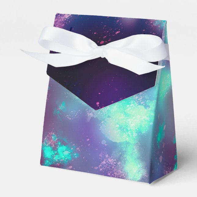 Starry night sky Neon Lights Gevor Box Geschenkschachtel (Vorderseite)