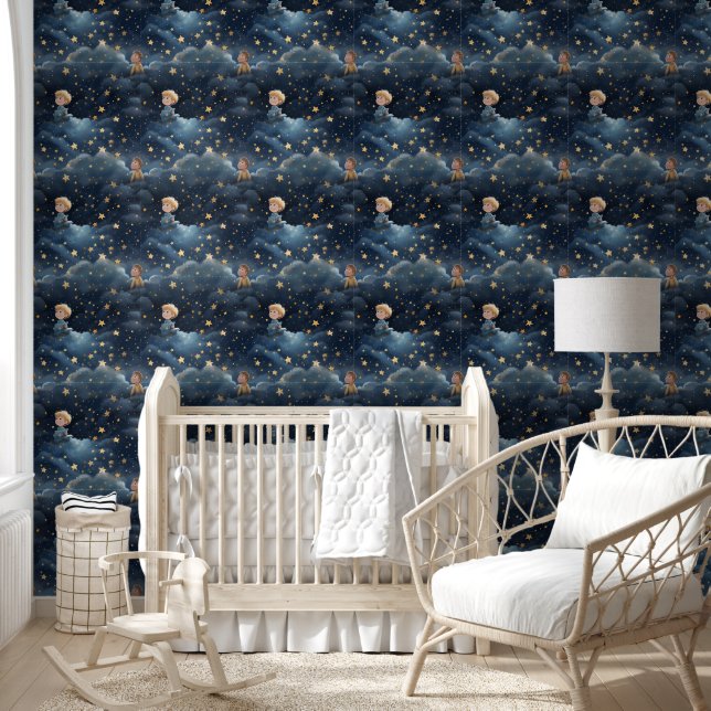 Starry Night Sky Stars Tapete (Kinder)