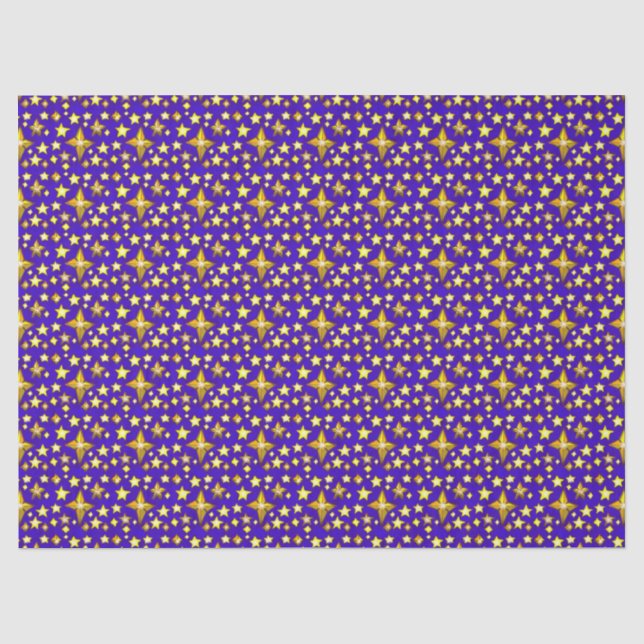 Starry Night Sky Tissue Paper Seidenpapier (Vorderseite)