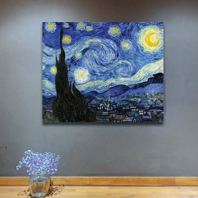 Starry Night Sky Vincent van Gogh Leinwanddruck (Von Creator hochgeladen)