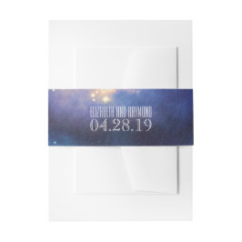Starry Night Sky Wedding Einladungsbanderole