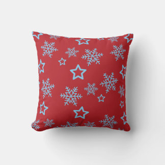 Starry Night Snowfall Coussin