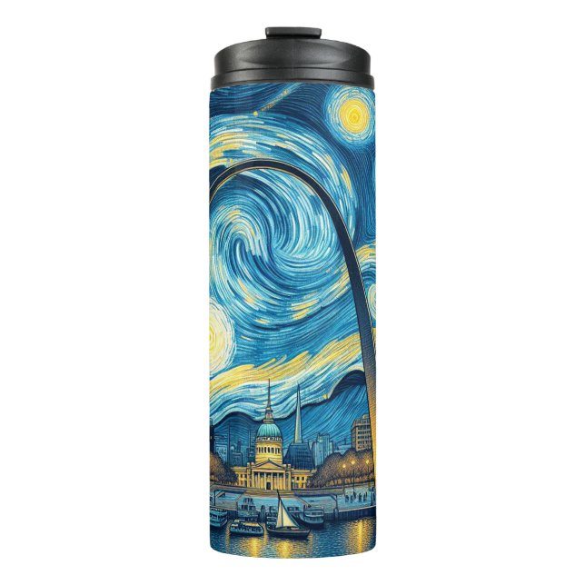 Starry Night St. Louis Missouri Thermosbecher (Vorderseite)