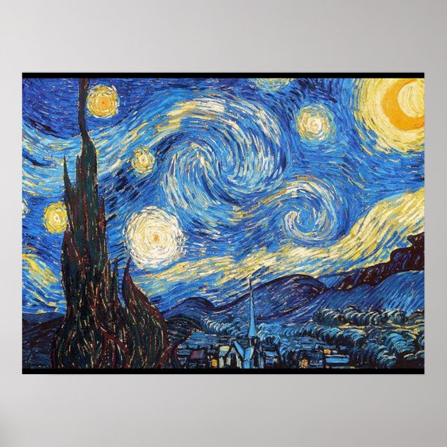 Starry Night Starry Night Abstrakt Sky Poster (Vorne)