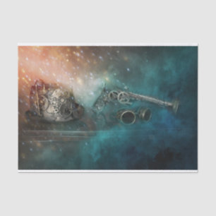 Starry Night Steampunk Gears und Metal Fantasy Seidenpapier