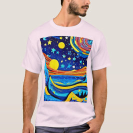 Starry Night Surrealismus T-Shirt