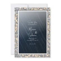 Starry Night the SAVE THE DATE Wedding Card