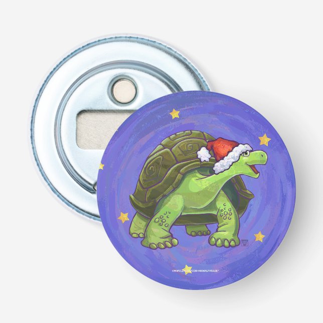 Starry Night Tortoise Weihnachten Flaschenöffner (Vorderseite)