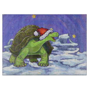 Starry Night Tortoise Weihnachten Schneidebrett