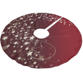 Starry Night Tree Skirt Polyester Weihnachtsbaumdecke