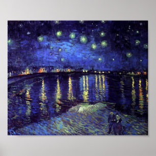 Starry Night über der Rhone Poster