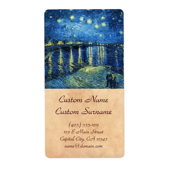 Starry Night über der Rhone Vincent van Gogh (Vorne)