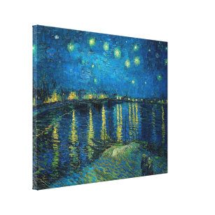 Starry Night über der Rhône   Vincent Van Gogh Leinwanddruck