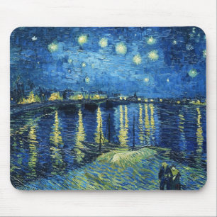 Starry Night über der Rhone Vincent van Gogh Mousepad