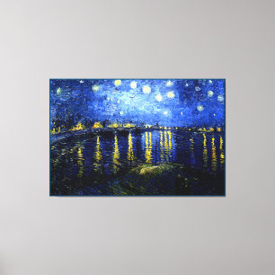 Starry Night über die Rhone von Van Gogh Leinwanddruck