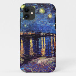 Starry Night über die Rhone, von Vincent van Gogh. iPhone 11 Hülle