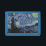 Starry Night & Van Gogh /berühmte Vintage Kunst Trifold Geldbörse<br><div class="desc">Wallets: World of Dutch Vintag Artworks - "The Starry Night" & Vincent van Gogh ist ein Öl auf Leinwand, das im Juni 1889 gemalt wurde. Es beschreibt den Ausblick aus dem nach Osten gerichteten Fenster seines Asylzimmers in Saint-Rémy-de-Provence, kurz vor Sonnenaufgang. Van Gogh ist postimpressionistischer Maler und die Sternennacht gehört...</div>